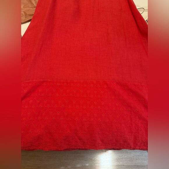 Terzo Millennio Size Medium Red Sleeveless High Low Dress Womens - Picture 7 of 12